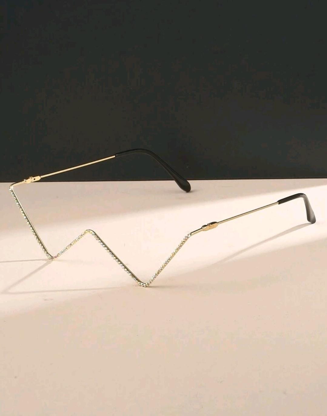 Facelet 1pc Women's Metal Eyeglasses Without Lens Frame